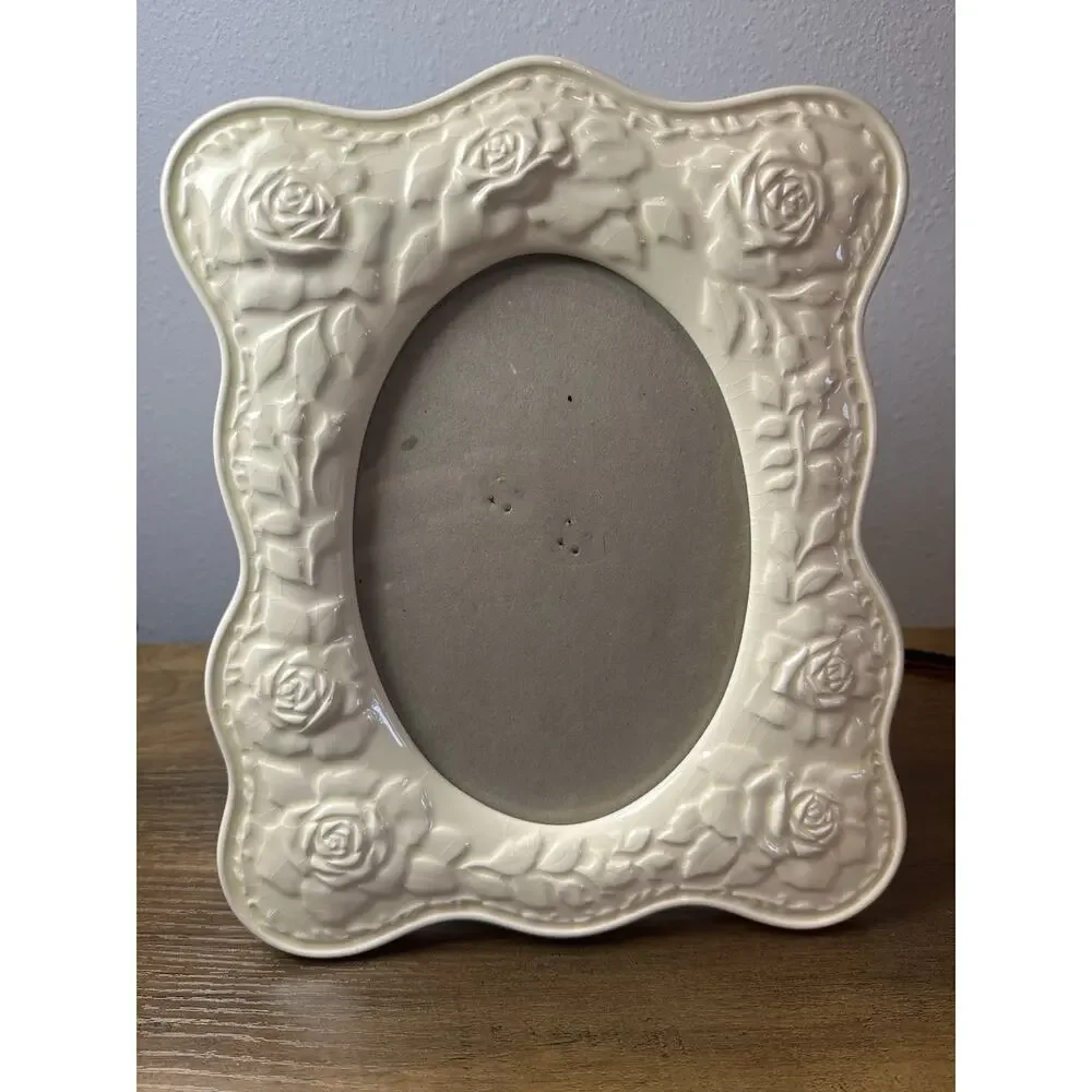 Vintage 1984 Terragrafics 3D White Rose 5